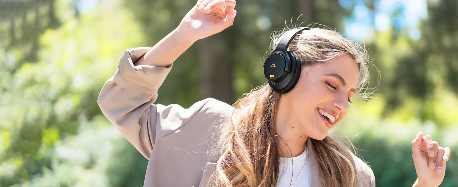 1Mii Y8+ Hybrid Noise Cancelling Headphones Bluetooth 6.0, Wireless LDAC Hi-Res Audio