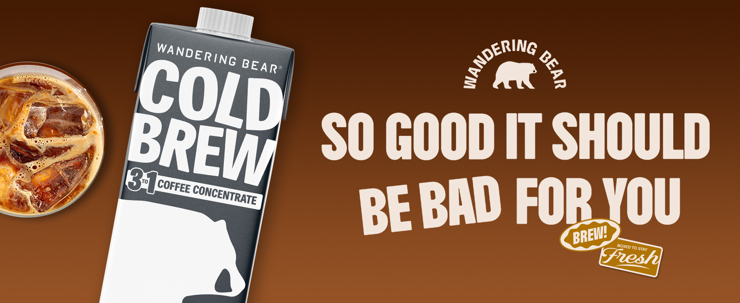 Wandering Bear Cold Brew 3 in 1 concentrate