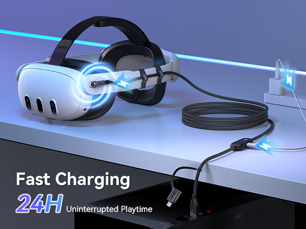 Fast Charging 24H Uninterrupted Playtime