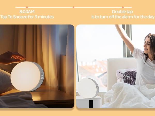 Double tap is to turn off the alarm for the day