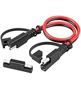 Oyviny 1FT SAE Extension Cable 12AWG, SAE Quick Disconnect Solar Panel Extension Cable with Polar...