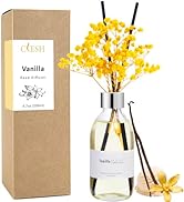 Clesh Reed Diffuser Set, 6.7 oz Vanilla Scented Diffuser with Sticks, Home Fragrance Reed Diffuse...