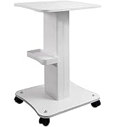 Kalolary Beauty Salon Trolley Cart, Aluminum Alloy Salon Spa Rolling Trolley Stand Mobile Cart wi...