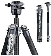 Fotopro X-AIRFLY Max 65 Inch Carbon Fiber Tripod with Flip Lock Effortless Photography Tripod Mon...