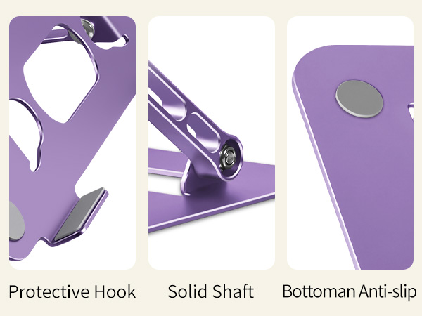 macbook air stand for desk with anti-slip silicone cushions to protect your laptop
