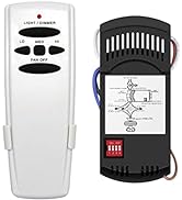 Universal Ceiling Fan Remote Control Kit Dimmable, Replacement for Hampton Bay,Hunter, Honeywell,...