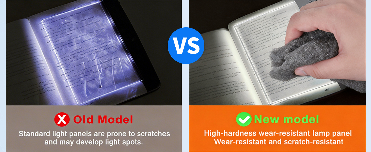 LED Clear Flat Book Light