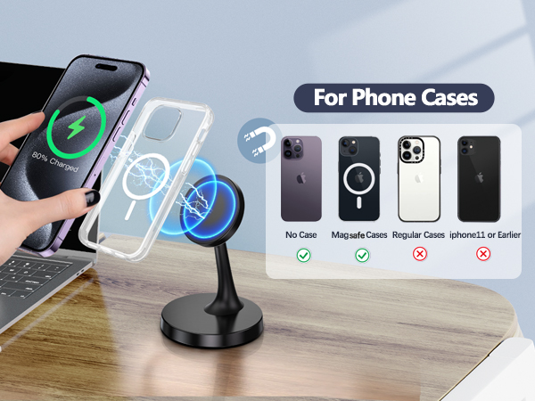 Magnetic Wireless Charger iPhone Stand