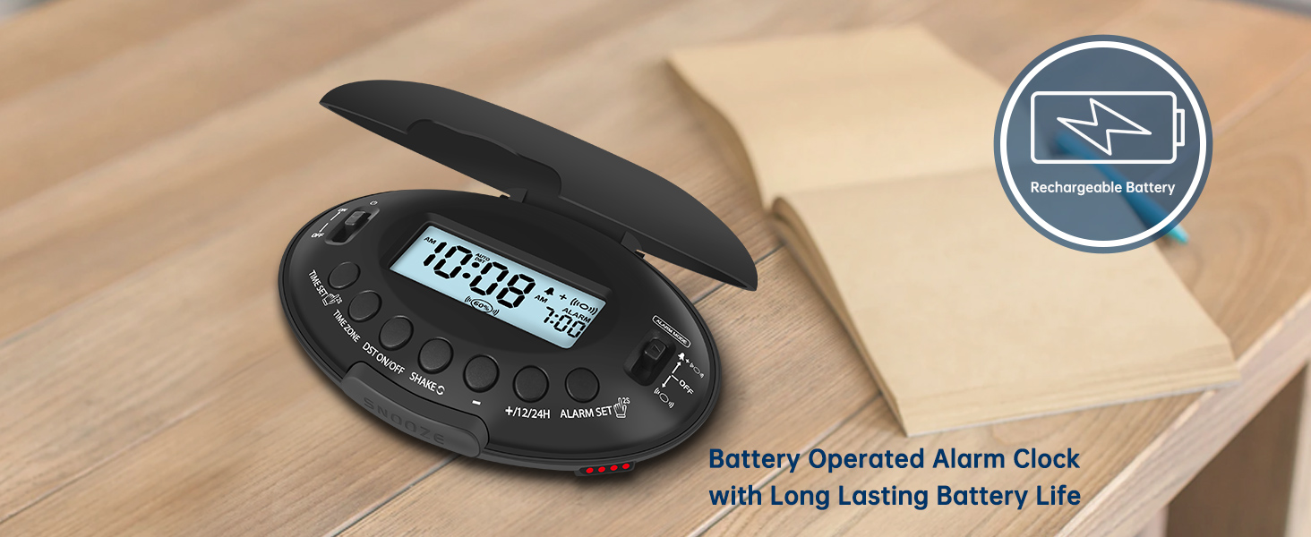 battery operated alarm clock