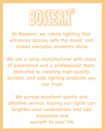 At Bossern, we create lighting that enhances spaces, sets the mood, and makes everyday moments shine