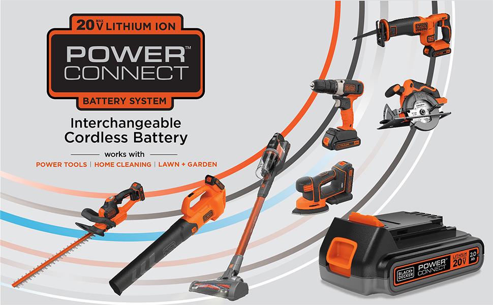 20V MAX* PowerConnect Battery System - Interchangeable Cordless Battery