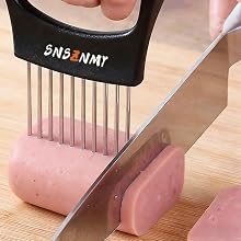 fruit and vegetable cutter onion chopping tool stainless steel onion holder for slicing thin slicer