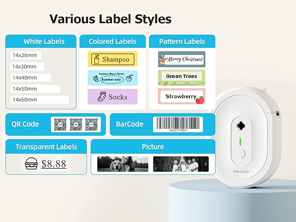 N12 various label styles
