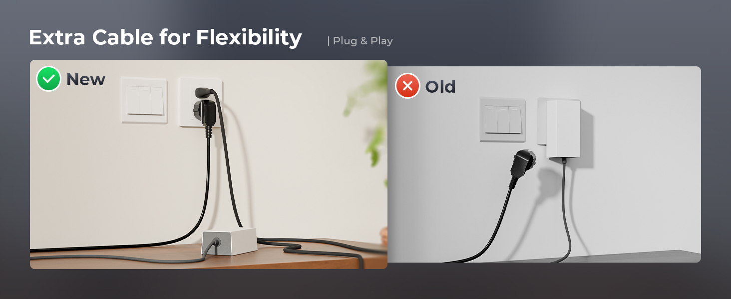 Extra Cable for Flexibility