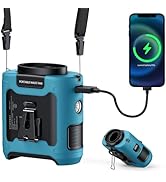 morsisho AI Portable Waist Fan Rechargeable 10000mah Belt Shirt Clip On Fan For Body Cooling That...