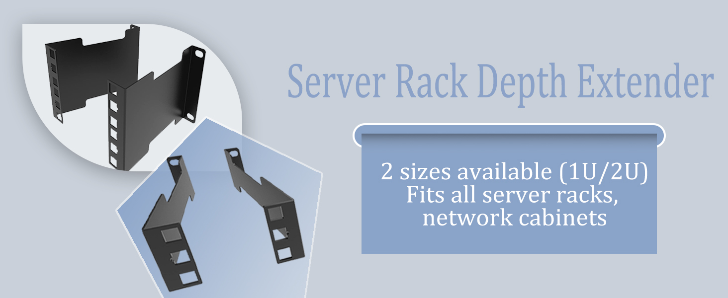 1U Server rack depth extender