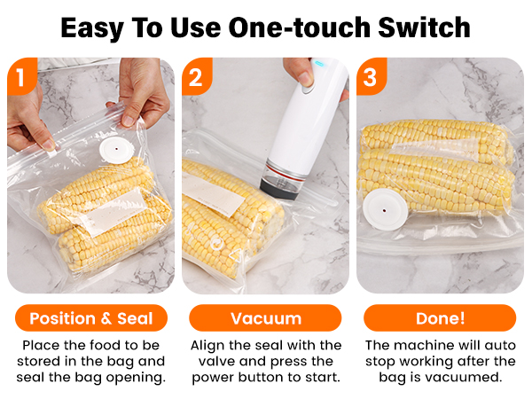 MZROT 1800mAh Cordless Vacuum Sealer for Food
