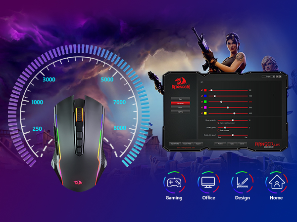 9 Programmable Buttons