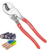 TOOLEAGUE 10 inches Cable Cutter,Heavy Duty Cable Cutting, High Leverage Cutter for Aluminum, Cop...