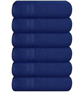 BOUTIQUO Ultra Soft 6-Piece Hand Towel Set 16x28-100% Ringspun Cotton - Durable &amp; Highly Absorben...