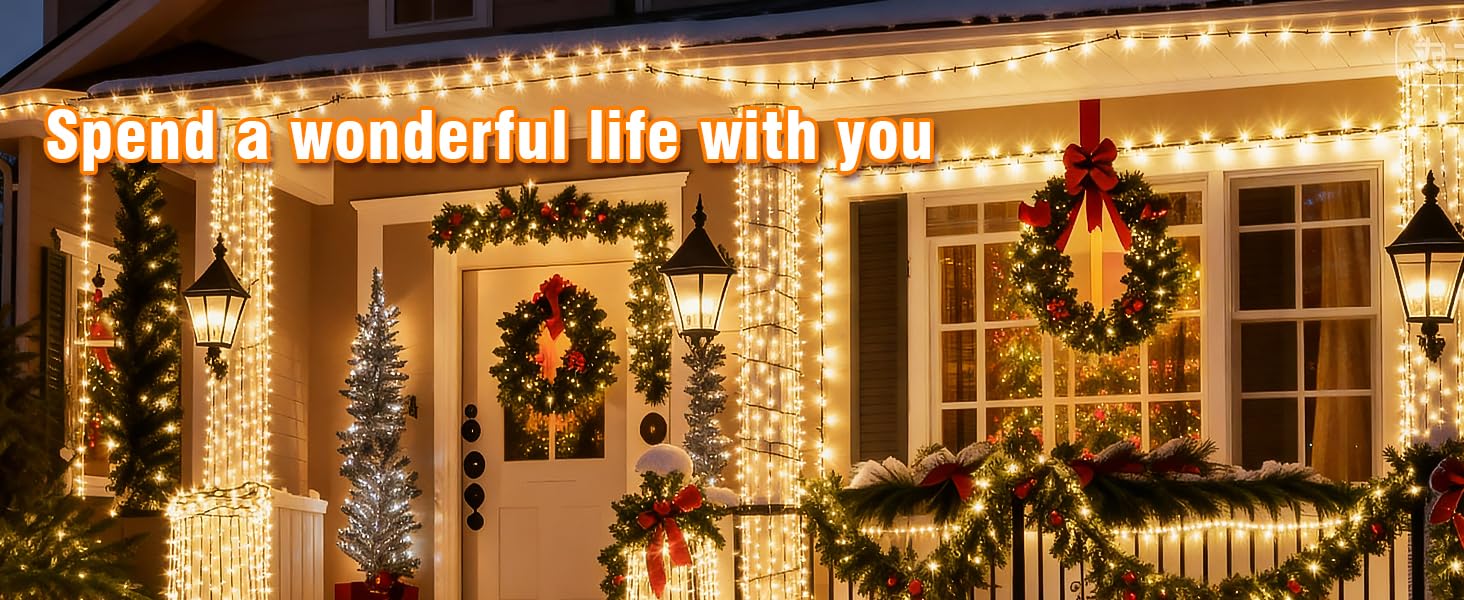 twinkling christmas lights