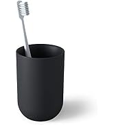 Umbra Junip Bath Accessories Tumbler - Modern White Resin Holder and Organizer, Perfect for Holdi...