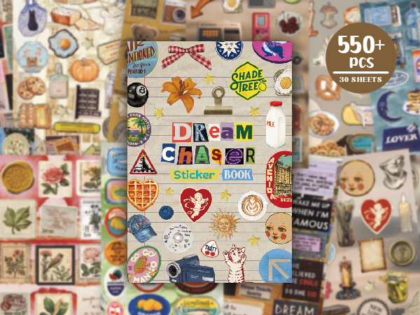 japanese manga style sticker book