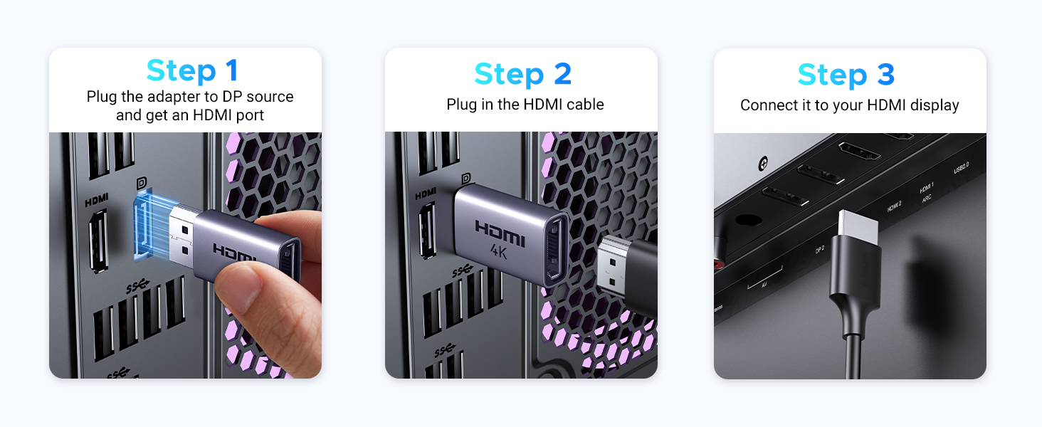 hdmi to display port cable