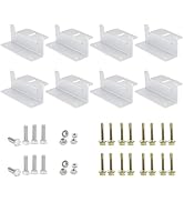 ECO-WORTHY 8 Units Solar Panel Mounting Brackets,Z Bracket Sets Lightweight Aluminum Corrosion-Fr...
