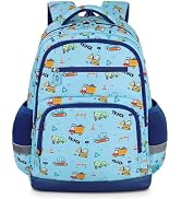 wooshwa Kids Backpack for Boys, 17" tall Toddler Backpack for Preschool Kindergarten Elementary S...