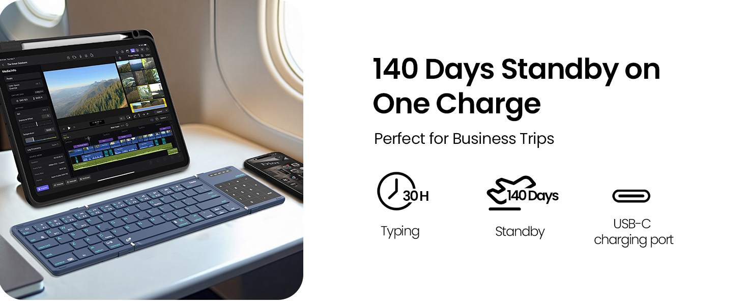 foldable keyboard with touchpad