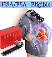 Cordless Knee Massager with Heat, Knee Massage Device for Pain Relief, 3 Vibration Modles & 5 Hea...