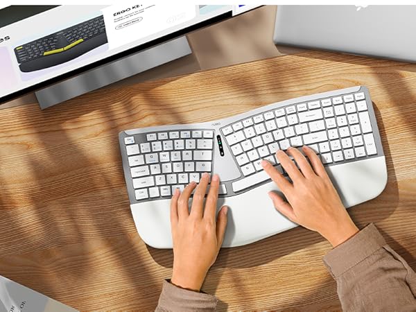 Nulea RT07B Wireless Ergonomic Keyboard