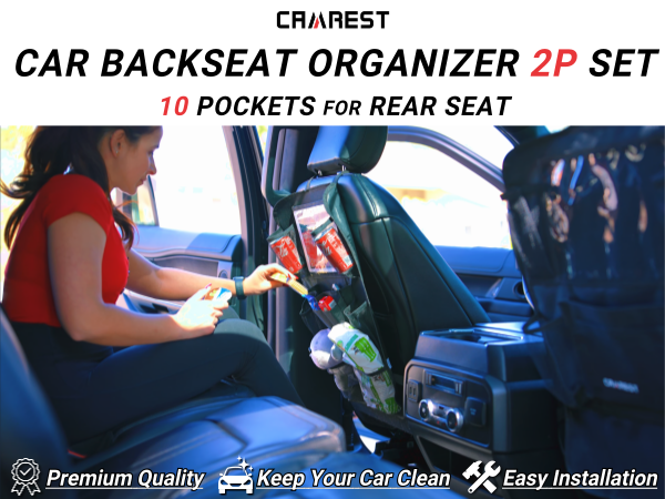 camrest haning backseat organizer 2p set 1 m