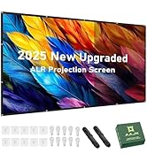 AAJK ALR Projector Screen, 4K Movie Projector Screen 16:9 HD Foldable Anti-Crease Portable Projec...