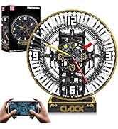 Mould King 10160 Mechanic Grand Clock Building Set, APP Control Real-time Mechanical Gear Rotatio...