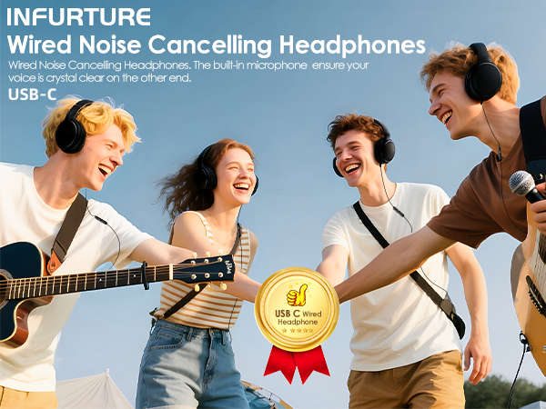 USB C wired headphones