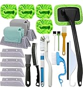 20-in-1 Window Cleaning Kit with Small Gap Brushes – for Car Windshield Defogging, Bathroom Mirro...