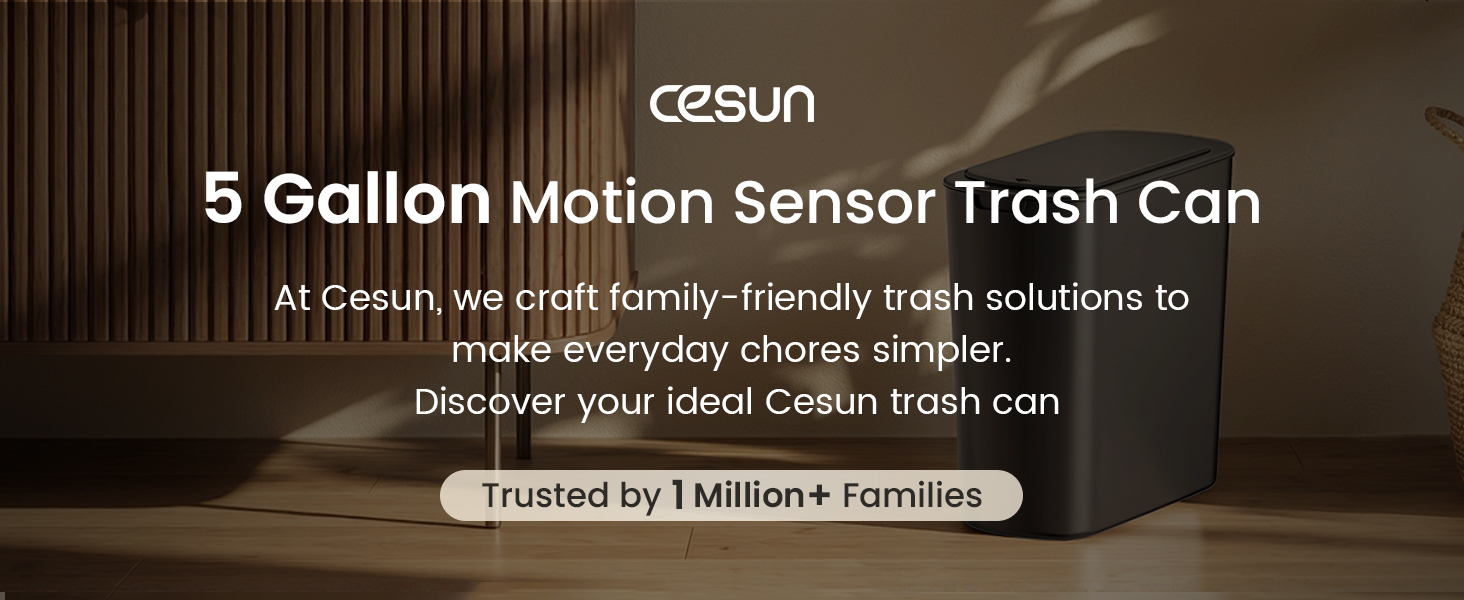 5 gallon motion sensor trash can