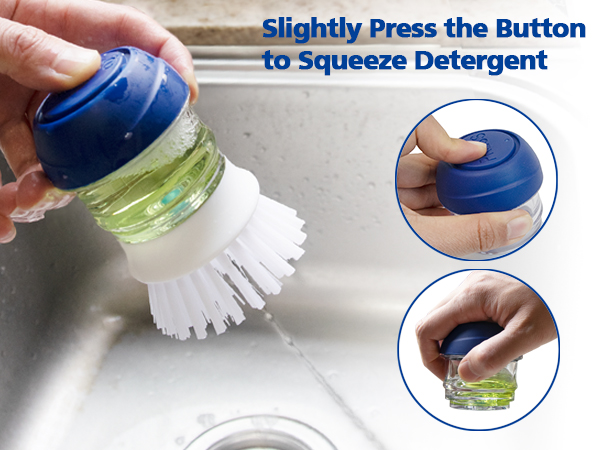 Dish Scrubber with Soap Dispenser