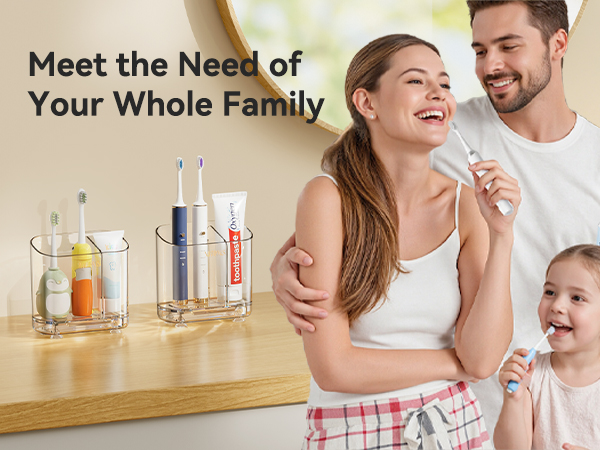 Toothbrush Holders for Bathroom Countertop Organizer