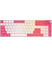 FOPATO P98 Mechanical Keyboard, Hot Swappable Tri-Mode Gaming Keyboard, 98 Keys RGB Bluetooth Wir...