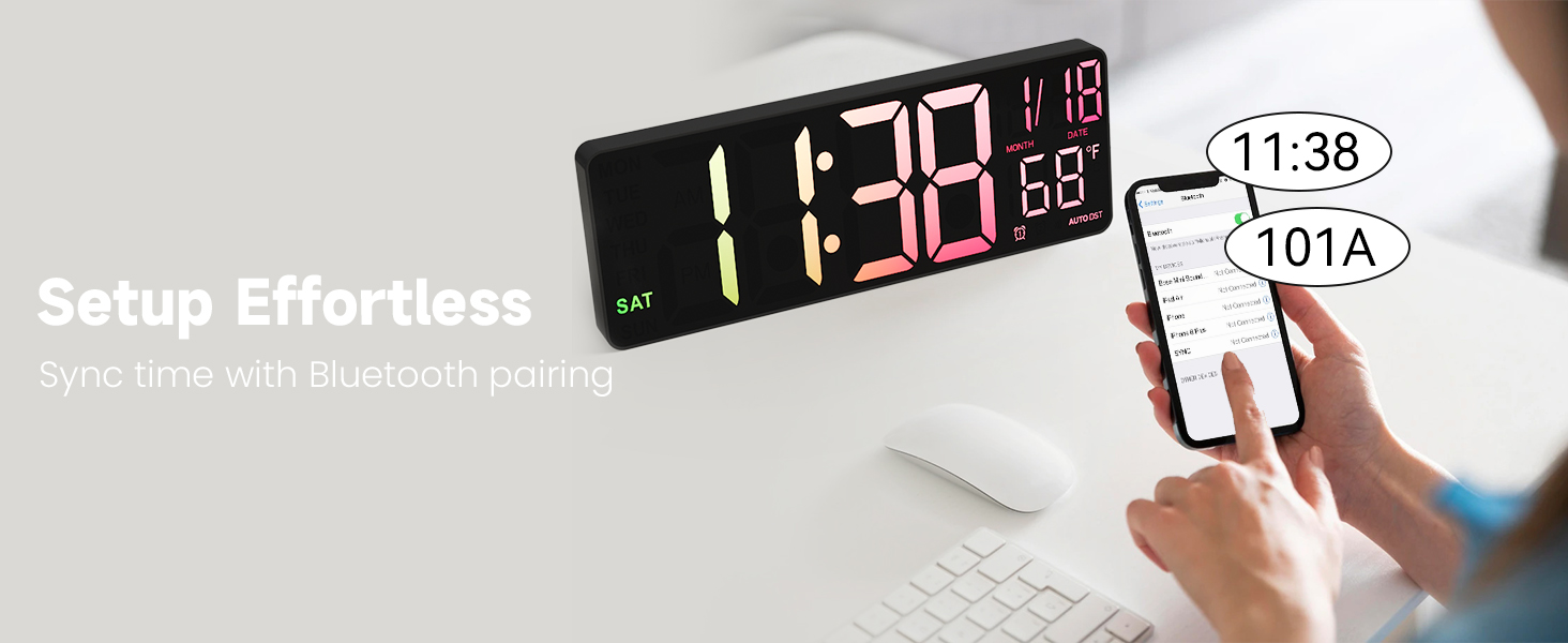 digital wall clock