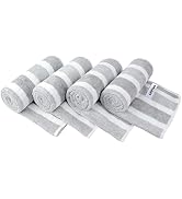 KinHwa Microfiber Hand Towels for Bathroom Soft and Absorbent Face Towels Grey Bathroom Hand Towe...