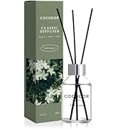 COCODOR Classic Reed Diffuser/White Jasmine/3.4oz(100ml)/1 Pack/Fragrance Scent Essential Oil wit...