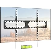 PUTORSEN 37-140'' Heavy Duty TV Wall Mount, up to 275lbs, Low Profile Fixed TV Wall Mount, with Q...
