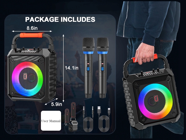 portable karaoke machine