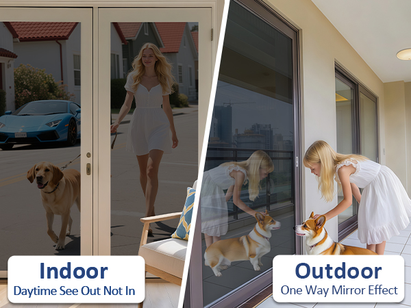 privacy window film see out not in
