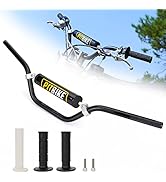 WEIYINGSI Universal 7/8 Inch 22mm Dirt Bike Handlebars, Upgraded Pit Bike Handlebar with Foam Pad...