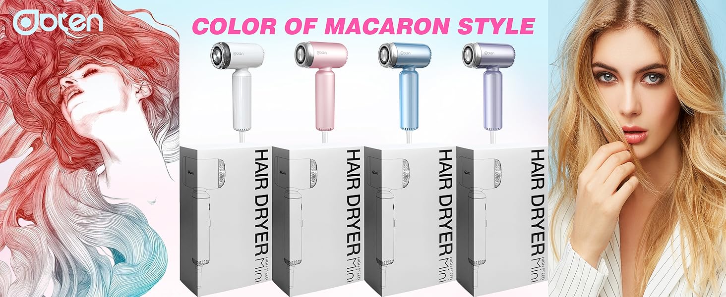 Macaron color hair dryer
